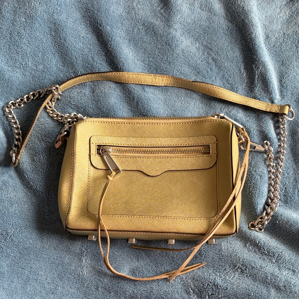 Rebecca Minkoff Mustard Leather Crossbody Bag
